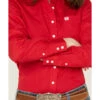 Cinch Women's Solid Red Button-Down Western Shirt