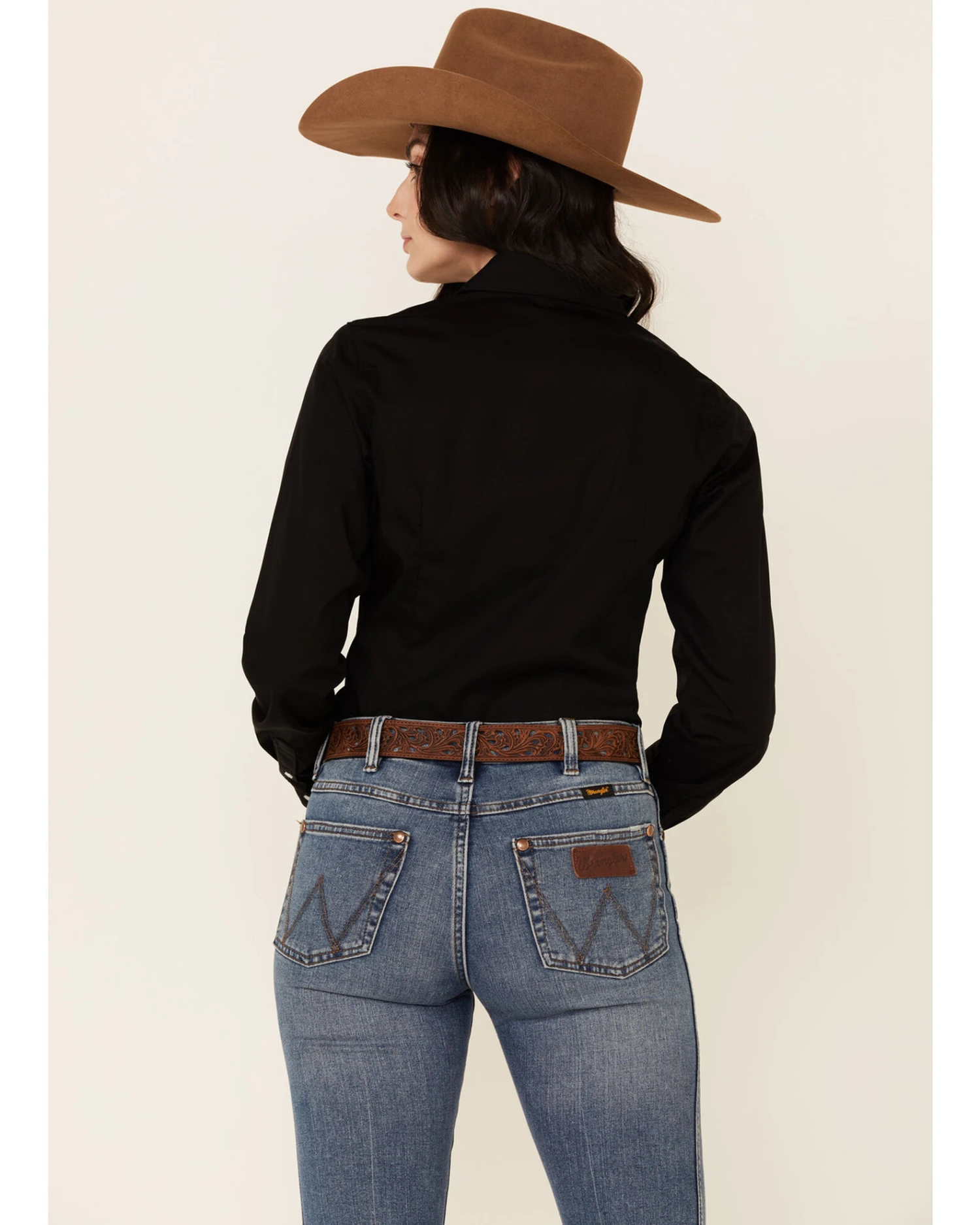 Cinch Women's Weave Pocket Long Sleeve Button Down Western Shirt 3 Cinch Women's Weave Pocket Long Sleeve Button Down Western Shirt - Image 3