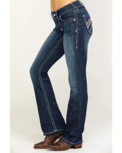 Ariat Women's R.E.A.L. Low Rise Rosy Whipstitch Bootcut Jeans 11 Ariat Women's R.E.A.L. Low Rise Rosy Whipstitch Bootcut Jeans -Cowgirl Drape Sales 2000205042 400 P3