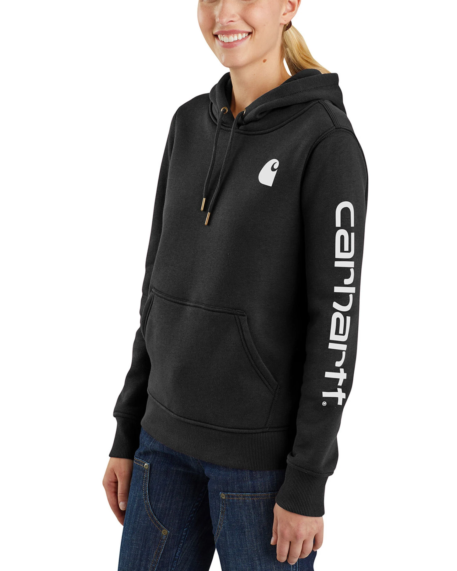 Carhartt Women's Clarksburg Graphic Sleeve Pullover Sweatshirt 5 Carhartt Women's Clarksburg Graphic Sleeve Pullover Sweatshirt - Image 5