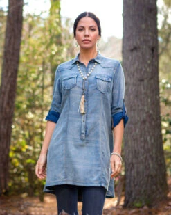 Ryan Michael Women's Serape Jacquard Tunic 7 Ryan Michael Women's Serape Jacquard Tunic -Cowgirl Drape Sales 2000243270 402 P1