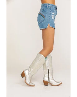 Show Me Your Mumu Women's Arizona Delta Rainbow High Waisted Shorts 11 Show Me Your Mumu Women's Arizona Delta Rainbow High Waisted Shorts -Cowgirl Drape Sales 2000286000 400 P3