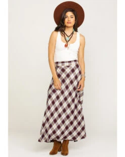 Stetson Women's Plaid Print Maxi Skirt -Cowgirl Drape Sales 2000286938 200 P6
