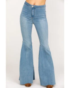 Free People Women's Light Wash High Rise Just Float On Flare Jeans 11 Free People Women's Light Wash High Rise Just Float On Flare Jeans -Cowgirl Drape Sales 2000287826 400 P1