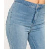 Free People Women's Light Wash High Rise Just Float On Flare Jeans