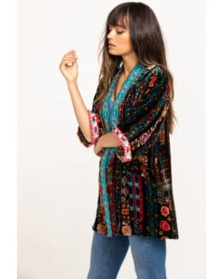 Johnny Was Women's Abril Velvet Reversible Kimono -Cowgirl Drape Sales 2000287968 900 P3