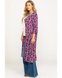 Roper Women's Stampede Print Kimono -Cowgirl Drape Sales 2000290562 900 P6