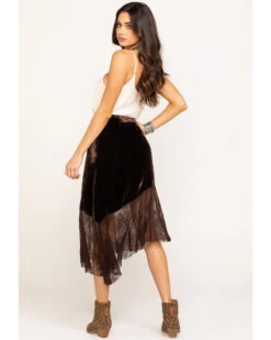 Free People Women's My Lacey Midi Skirt -Cowgirl Drape Sales 2000293675 200 P5