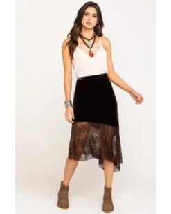 Free People Women's My Lacey Midi Skirt -Cowgirl Drape Sales 2000293675 200 P6