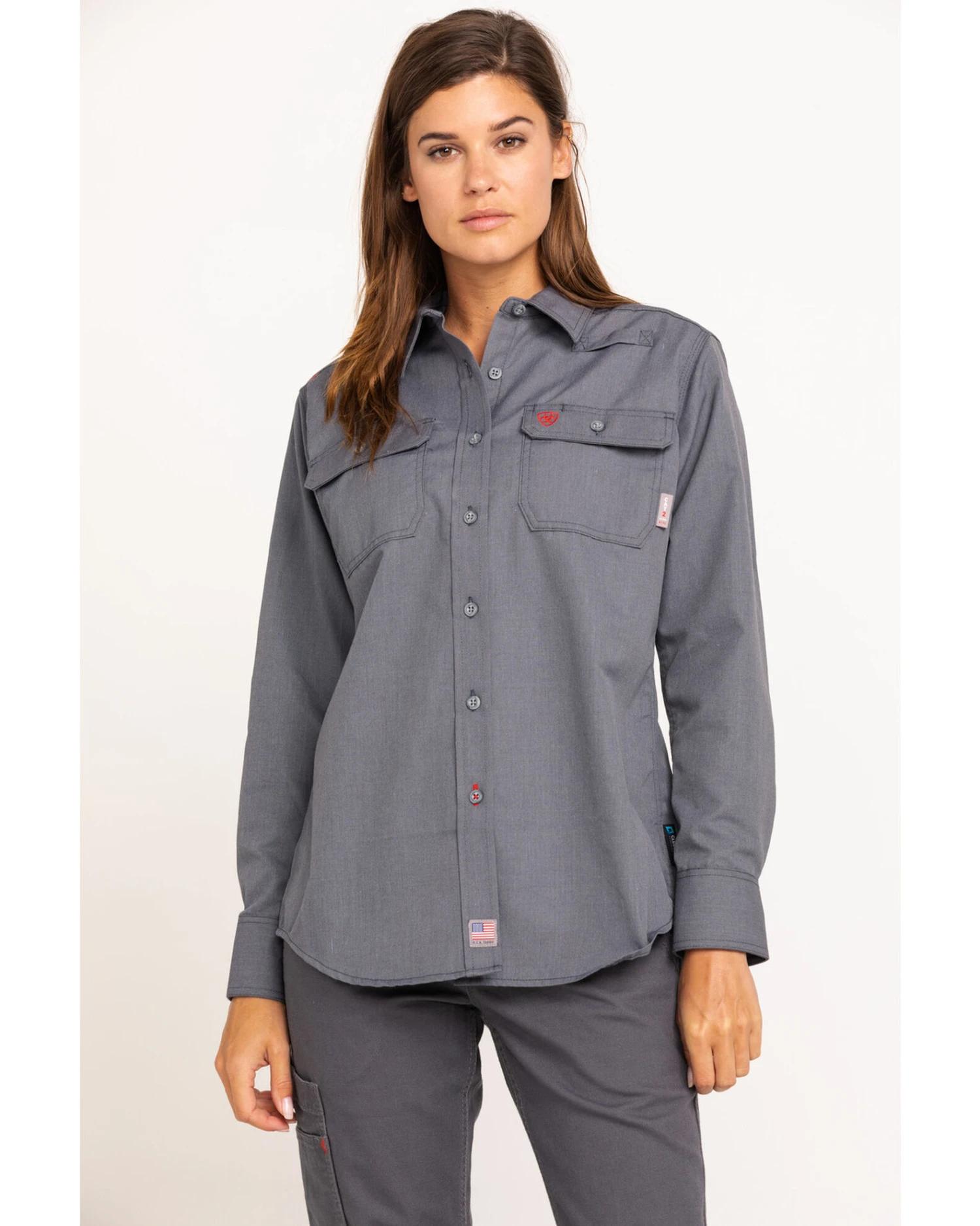 Ariat Women's FR Featherlight Long Sleeve Work Shirt 3 Ariat Women's FR Featherlight Long Sleeve Work Shirt - Image 3