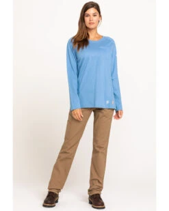 Ariat Women's FR Air Crew Long Sleeve Work Tee -Cowgirl Drape Sales 2000294415 400 P6