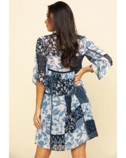 ROPER Studio West Women's Patchwork Dress -Cowgirl Drape Sales 2000295402 400 P2