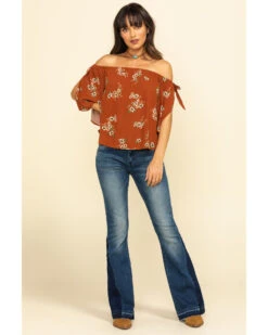 Rock & Roll Denim Women's Medium Dark Flare Jeans -Cowgirl Drape Sales 2000296894 400 P6