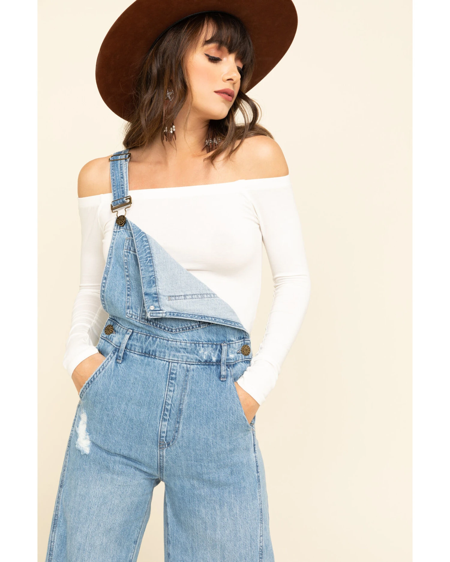 Show Me Your Mumu Women's Carolina Blue San Fran Overalls 3 Show Me Your Mumu Women's Carolina Blue San Fran Overalls - Image 3