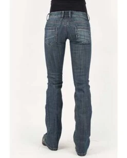 Stetson Women's 818 Medium Hollywood Deco Bootcut Jeans 5 Stetson Women's 818 Medium Hollywood Deco Bootcut Jeans -Cowgirl Drape Sales 2000308249 400 P1