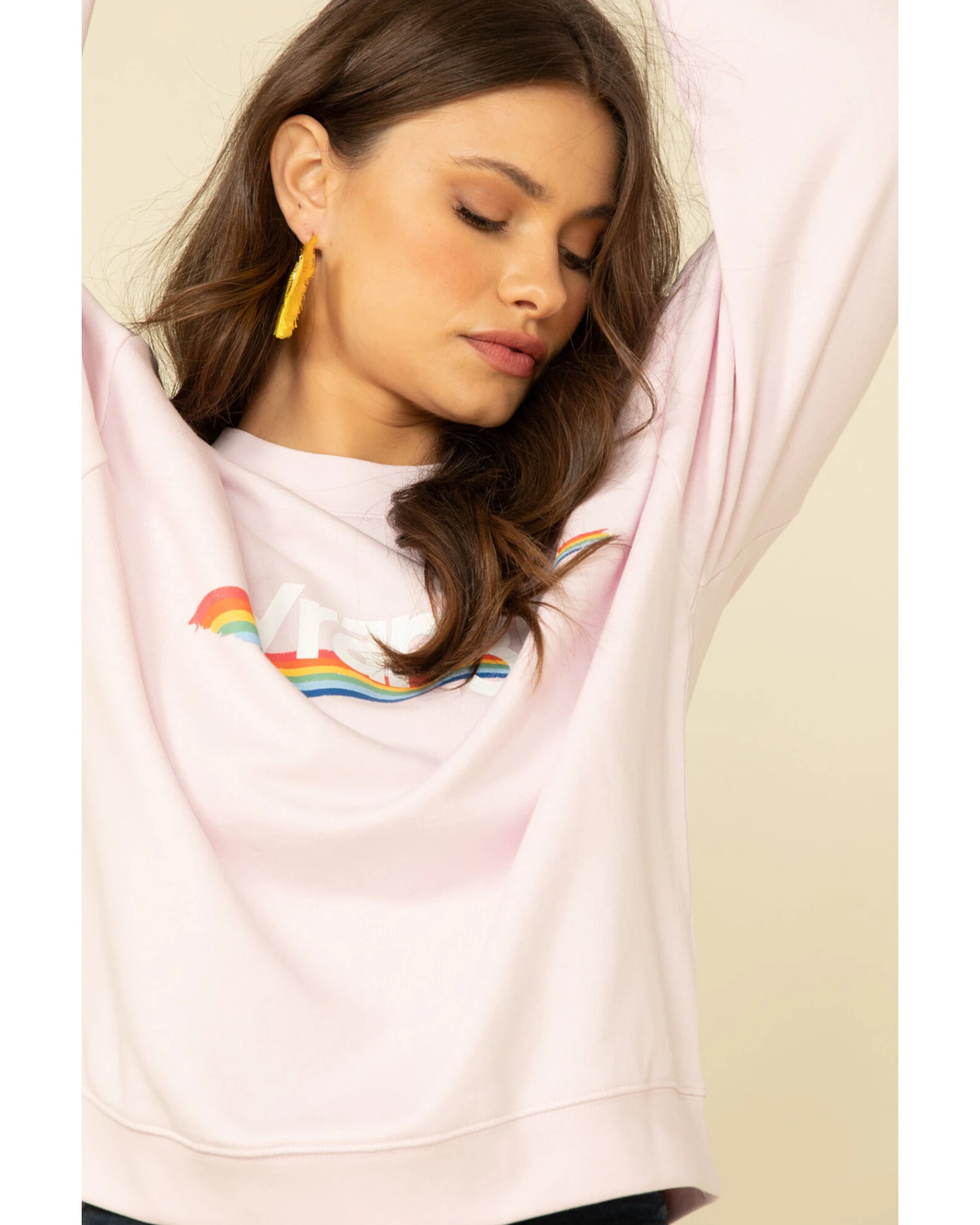 Wrangler Retro Women's Lilac High Rib Pullover 3 Wrangler Retro Women's Lilac High Rib Pullover - Image 3