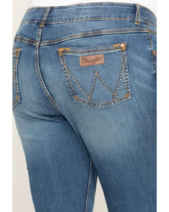 Wrangler Retro Women's Mae Mid Rise Jeans - Plus 9 Wrangler Retro Women's Mae Mid Rise Jeans - Plus -Cowgirl Drape Sales 2000315242 400 P4