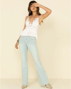 Free People Women's Adella Cami Lace Ruffled Tank Top -Cowgirl Drape Sales 2000325212 100 P3