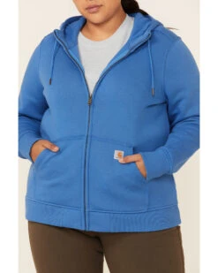 Carhartt Women's Clarksburg Zip-Front Hooded Work Sweatshirt - Plus