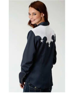 Roper Women's Star Long Sleeve Western Shirt -Cowgirl Drape Sales 2000333398 410 P2