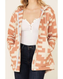 Pendleton Women's Sierra Mixed Pattern Oversized Zip Hooded Jacket 9 Pendleton Women's Sierra Mixed Pattern Oversized Zip Hooded Jacket -Cowgirl Drape Sales 2000335400 103 P3