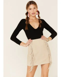 Double D Ranchwear Women's Gathered Stories Fringe Skirt 8 Double D Ranchwear Women's Gathered Stories Fringe Skirt -Cowgirl Drape Sales 2000337007 110 P2