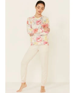 PJ Salvage Women's Happy Blooms Sweatpants -Cowgirl Drape Sales 2000339484 104 P1