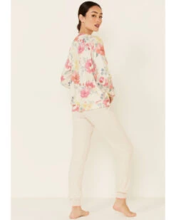 PJ Salvage Women's Happy Blooms Sweatpants