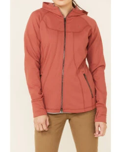 Ariat Women's Marsala Attain Thermal Zip-Front Hoodie -Cowgirl Drape Sales 2000341911 640 P3