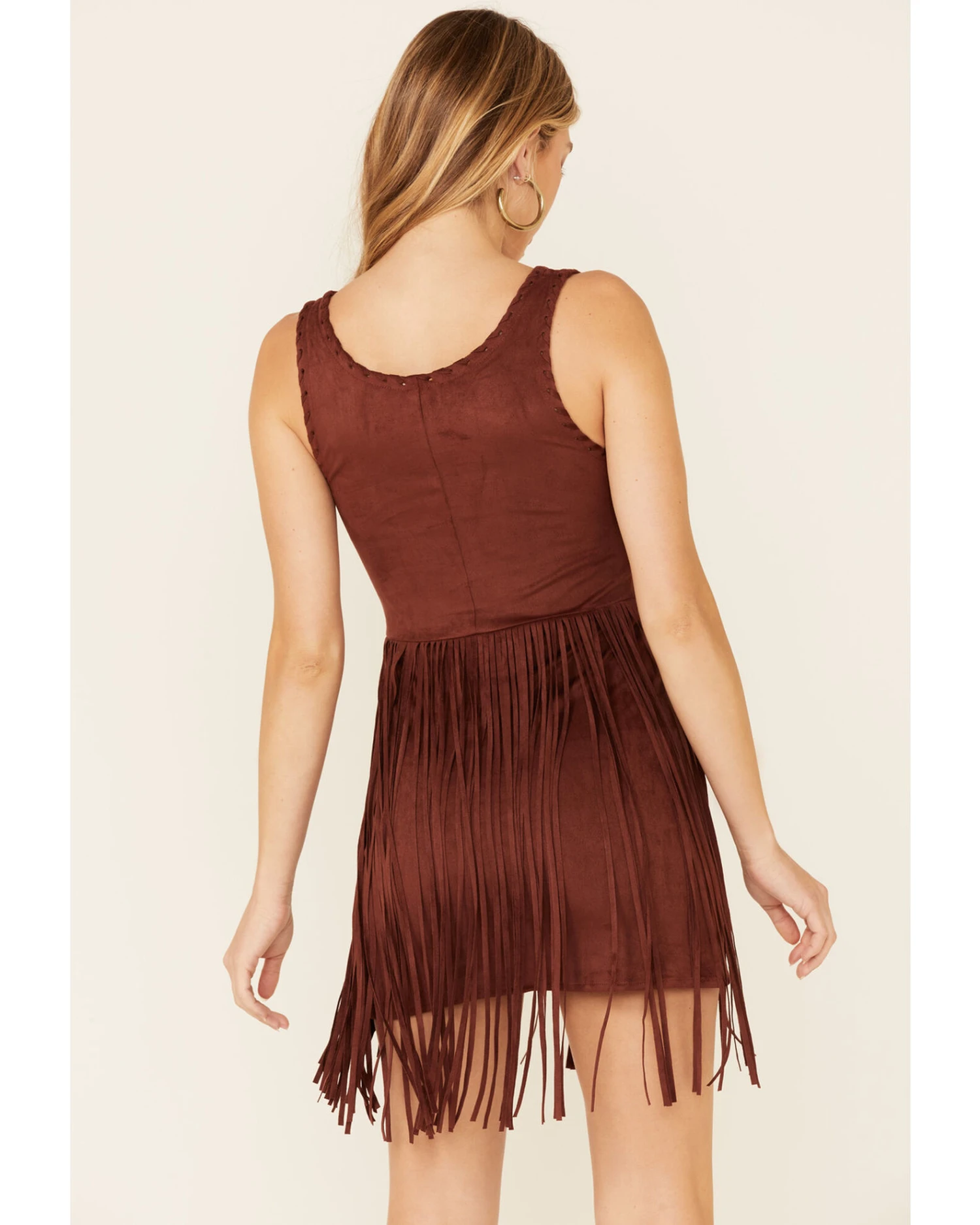 Idyllwind Women's Lady Luck Faux Suede Fringe Dress 2 Idyllwind Women's Lady Luck Faux Suede Fringe Dress - Image 2