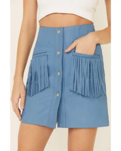 Understated Leather Women's Turquoise Fringe Peace Skirt 8 Understated Leather Women's Turquoise Fringe Peace Skirt -Cowgirl Drape Sales 2000344480 440 P4