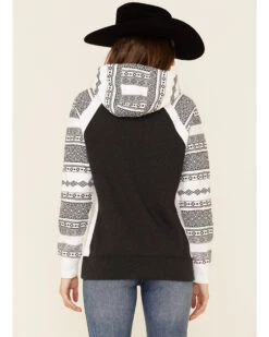 Hooey Women's Southwestern Contrast Hoodie 6 Hooey Women's Southwestern Contrast Hoodie -Cowgirl Drape Sales 2000346694 022 P4