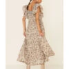 Free People Women's Bonita Floral Print Flutter Sleeve Midi Dress