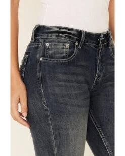 Grace In LA Women's Curved Lines Bootcut Jeans -Cowgirl Drape Sales 2000349861 420 P4