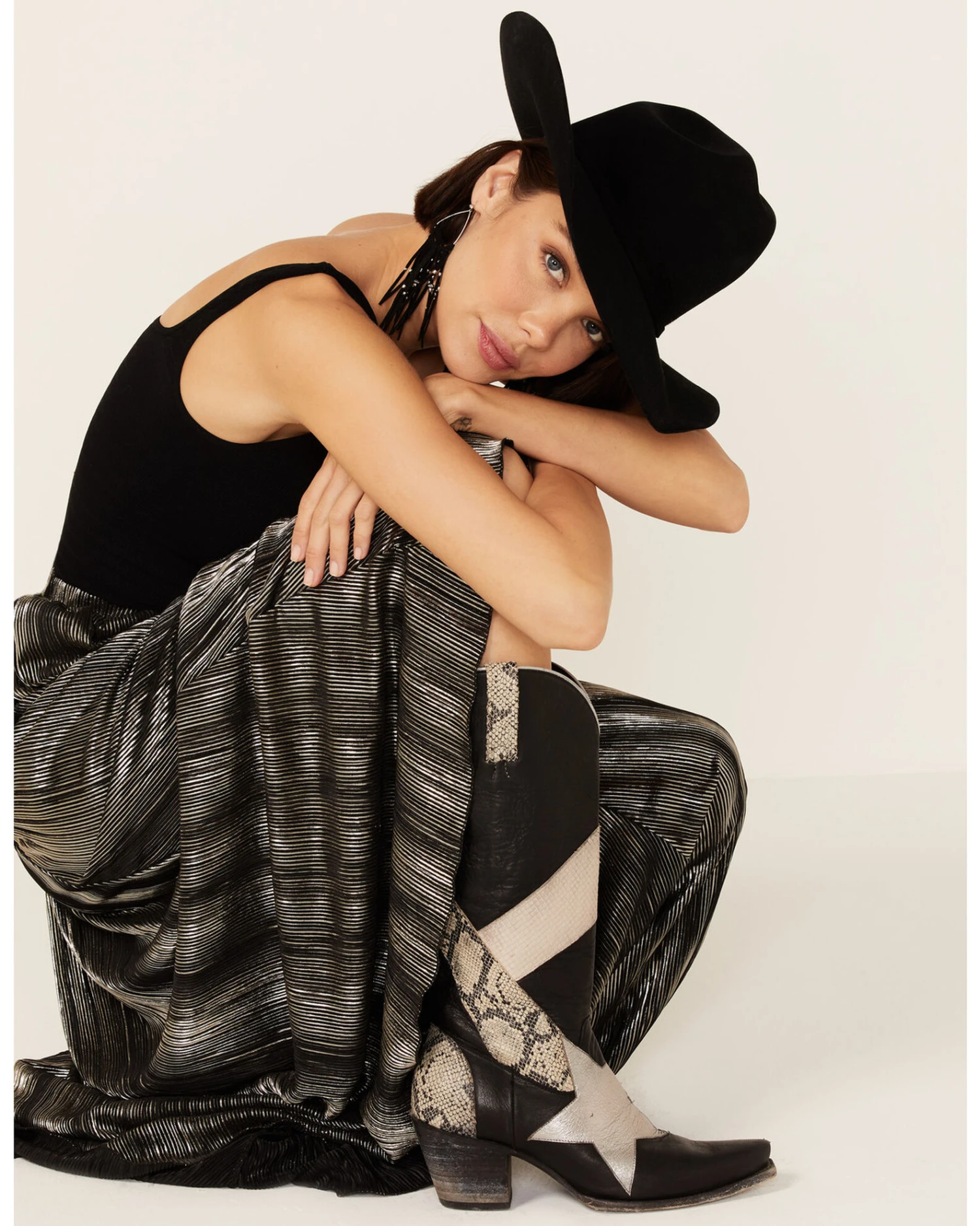 Tasha Polizzi Women's Lusha Crinkle Metallic Maxi Skirt 3 Tasha Polizzi Women's Lusha Crinkle Metallic Maxi Skirt - Image 3