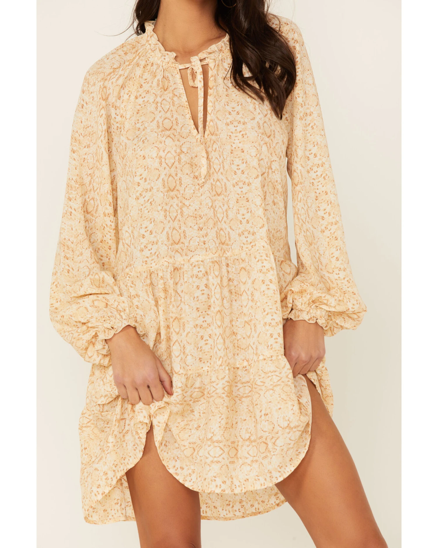 Show Me Your Mumu Multicolored Snake Print Birdie Mini Dress 2 Show Me Your Mumu Multicolored Snake Print Birdie Mini Dress - Image 2