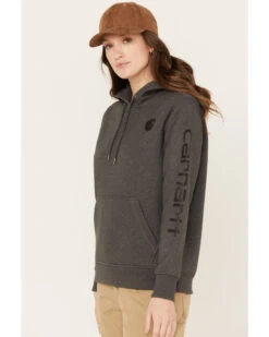 Carhartt Women's Clarksburg Graphic Sleeve Pullover Sweatshirt Hoodie -Cowgirl Drape Sales 2000352803 001 P1