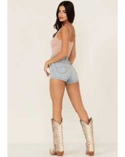 Lee Women's Vintage Modern High Rise Laundered Light Shorts -Cowgirl Drape Sales 2000356763 450 P3