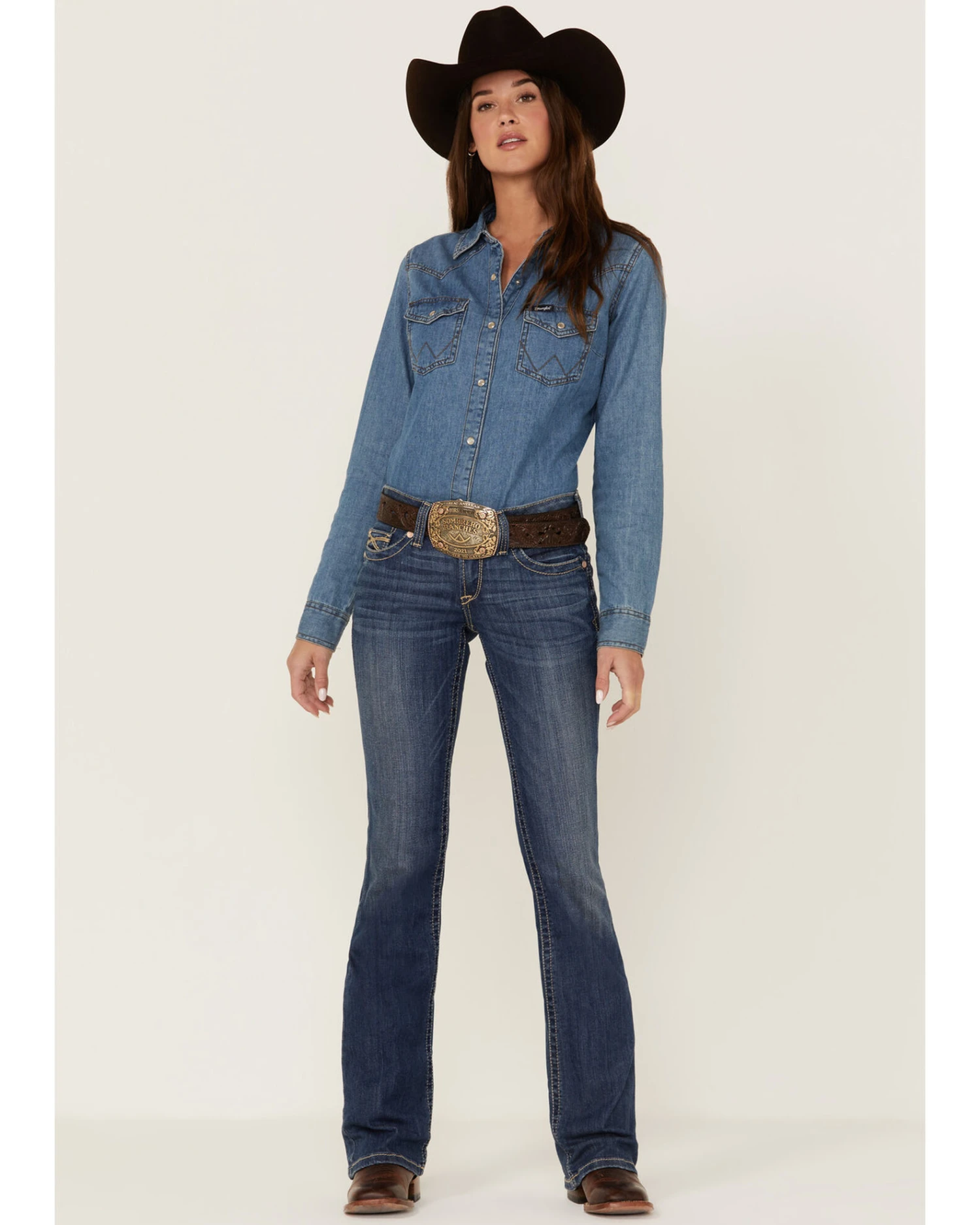 Ariat Women's R.E.A.L Mid Rise Arrow Fit Virginia Bootcut Jeans 2 Ariat Women's R.E.A.L Mid Rise Arrow Fit Virginia Bootcut Jeans - Image 2