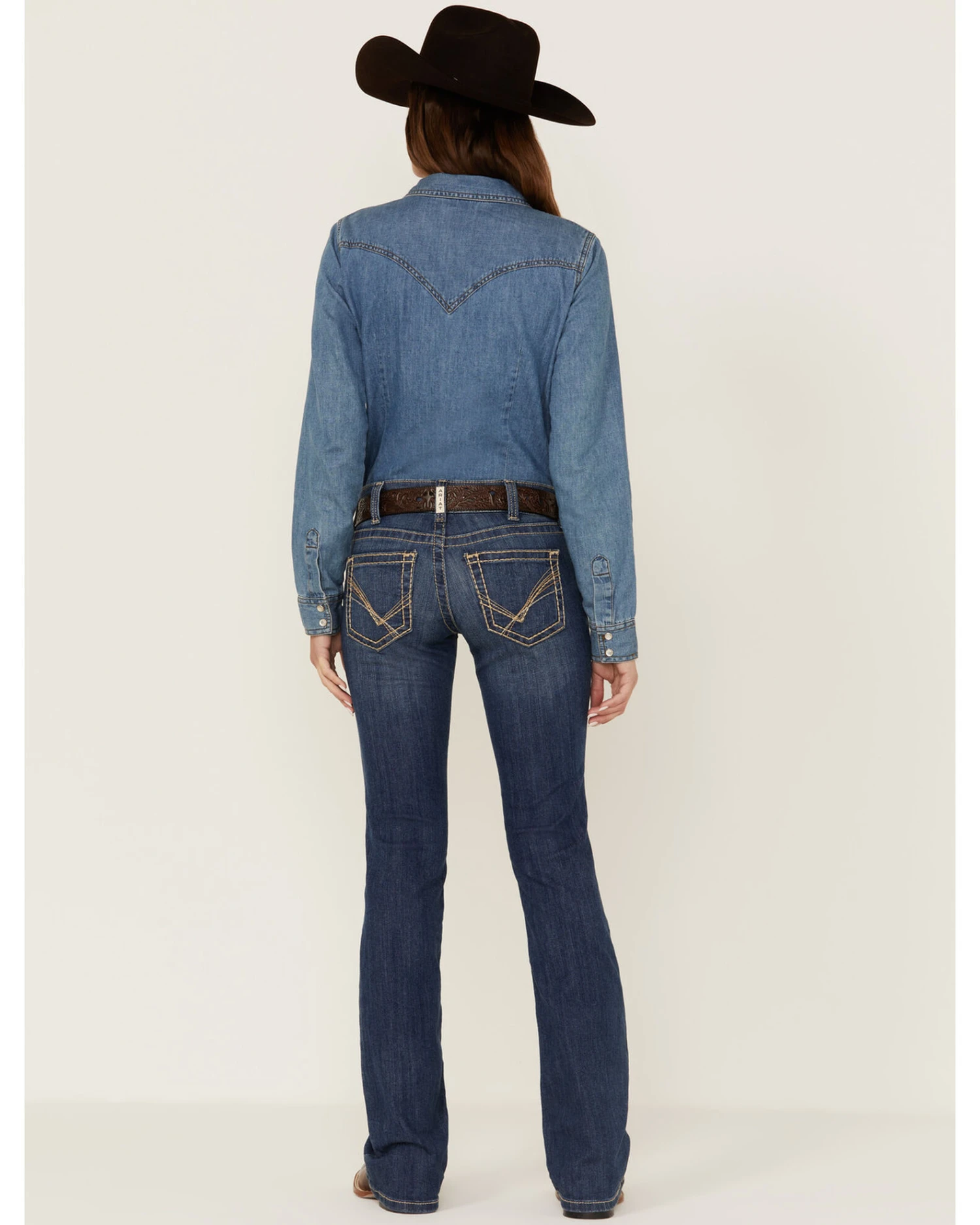 Ariat Women's R.E.A.L Mid Rise Arrow Fit Virginia Bootcut Jeans 1 Ariat Women's R.E.A.L Mid Rise Arrow Fit Virginia Bootcut Jeans