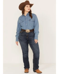 Ariat Women's R.E.A.L. Perfect Rise Analise Stackable Straight Leg Jeans - Plus 7 Ariat Women's R.E.A.L. Perfect Rise Analise Stackable Straight Leg Jeans - Plus -Cowgirl Drape Sales 2000357682 400 P1