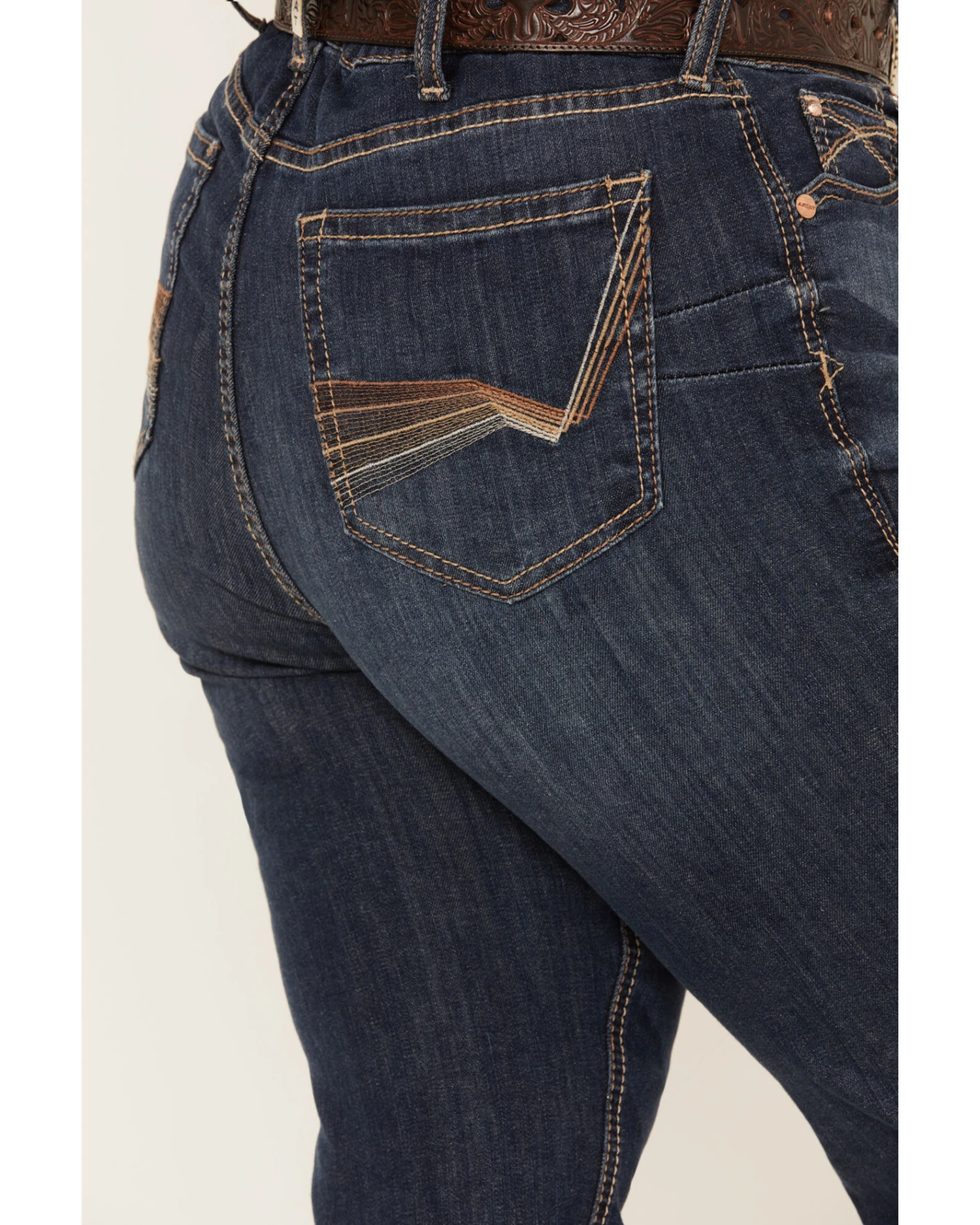 Ariat Women's R.E.A.L. Perfect Rise Analise Stackable Straight Leg Jeans - Plus 3 Ariat Women's R.E.A.L. Perfect Rise Analise Stackable Straight Leg Jeans - Plus - Image 3