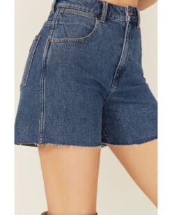 Wrangler Women's Seaside High Rise A-Line Cutoff Shorts -Cowgirl Drape Sales 2000358519 400 P2