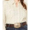 Roper Women's Floral Print Long Sleeve Pearl Snap Western Shirt - Plus
