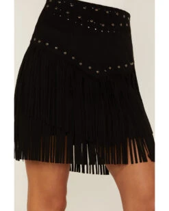 Idyllwind Women's Maxwell Ave Tiered Faux Suede Mini Skirt 6 Idyllwind Women's Maxwell Ave Tiered Faux Suede Mini Skirt -Cowgirl Drape Sales 2000359133 001 P2