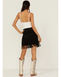 Idyllwind Women's Maxwell Ave Tiered Faux Suede Mini Skirt 7 Idyllwind Women's Maxwell Ave Tiered Faux Suede Mini Skirt -Cowgirl Drape Sales 2000359133 001 P3