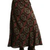 Stetson Women's Rayon Challis Blanket Print Long Cut Skirt