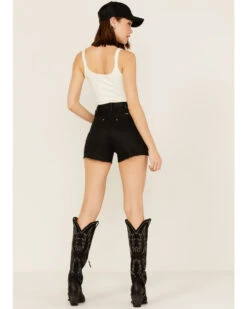 Wrangler X Fender Women's High Rise Festival Shorts 7 Wrangler X Fender Women's High Rise Festival Shorts -Cowgirl Drape Sales 2000360370 001 P3
