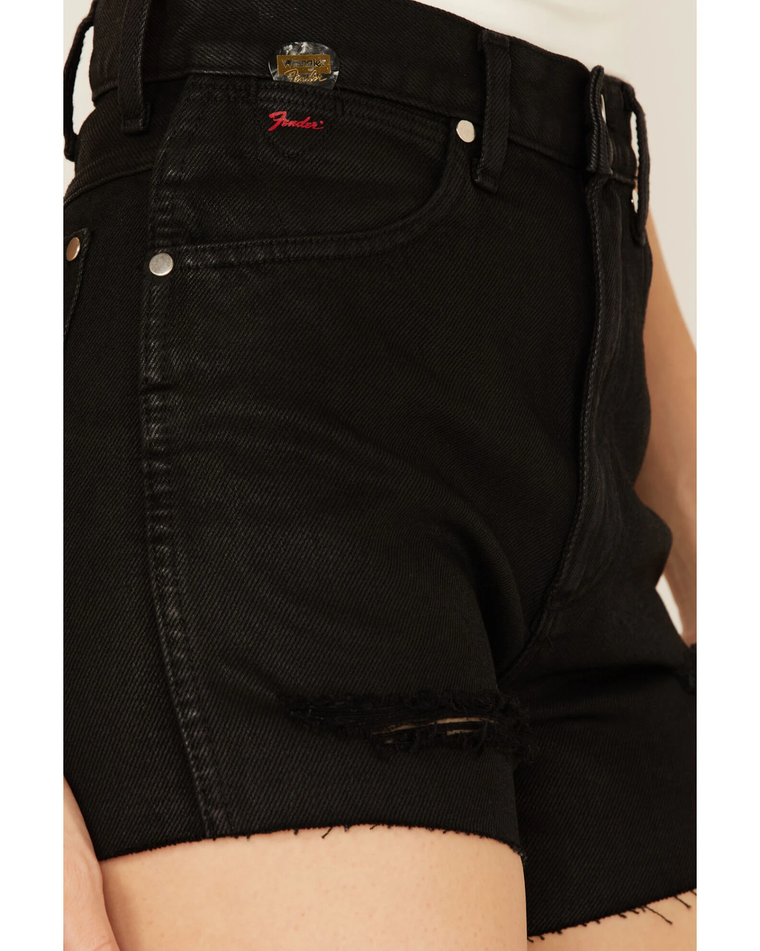 Wrangler X Fender Women's High Rise Festival Shorts 3 Wrangler X Fender Women's High Rise Festival Shorts - Image 3