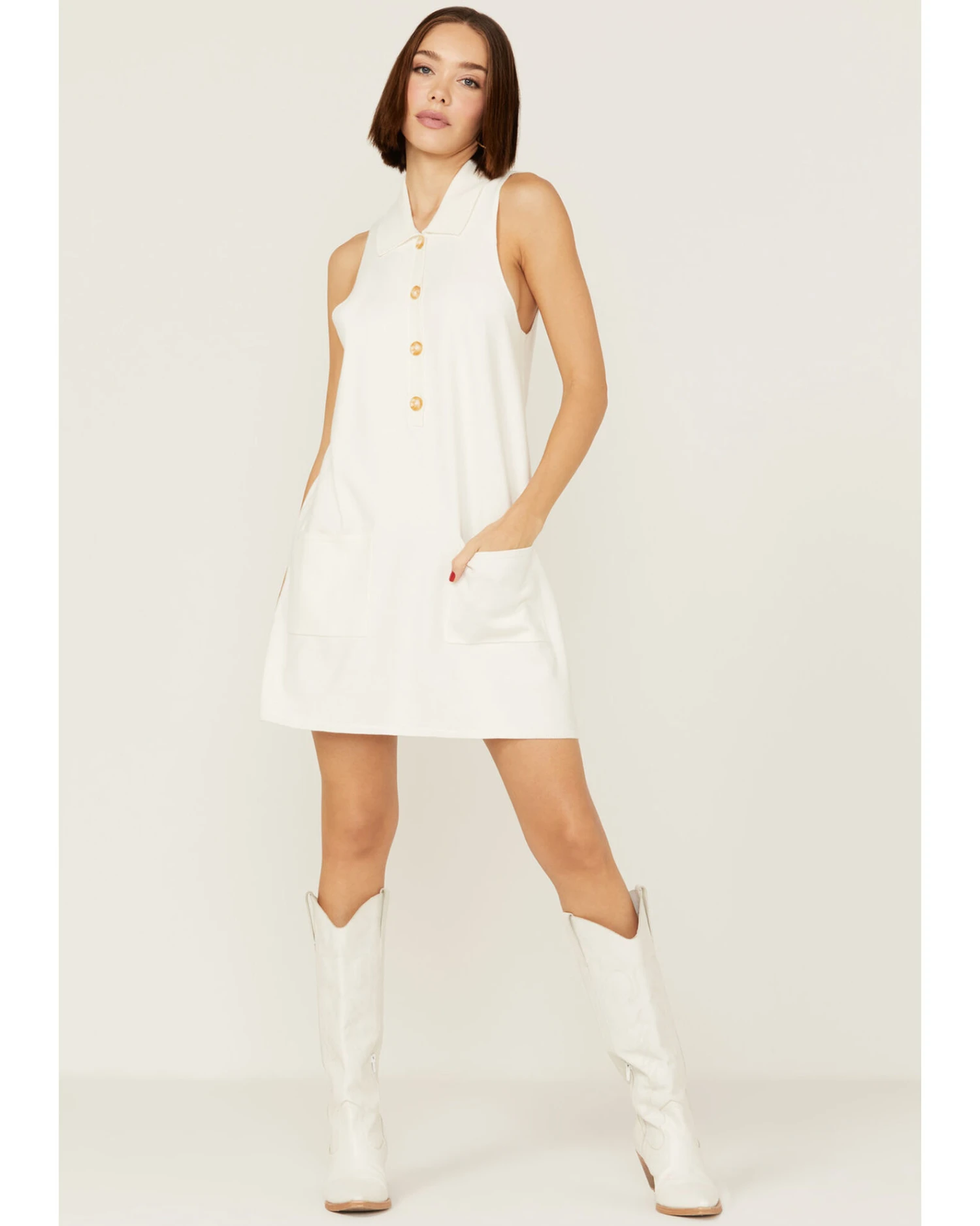 Show Me Your Mumu Women's Shifty Sweater White Dress 1 Show Me Your Mumu Women's Shifty Sweater White Dress